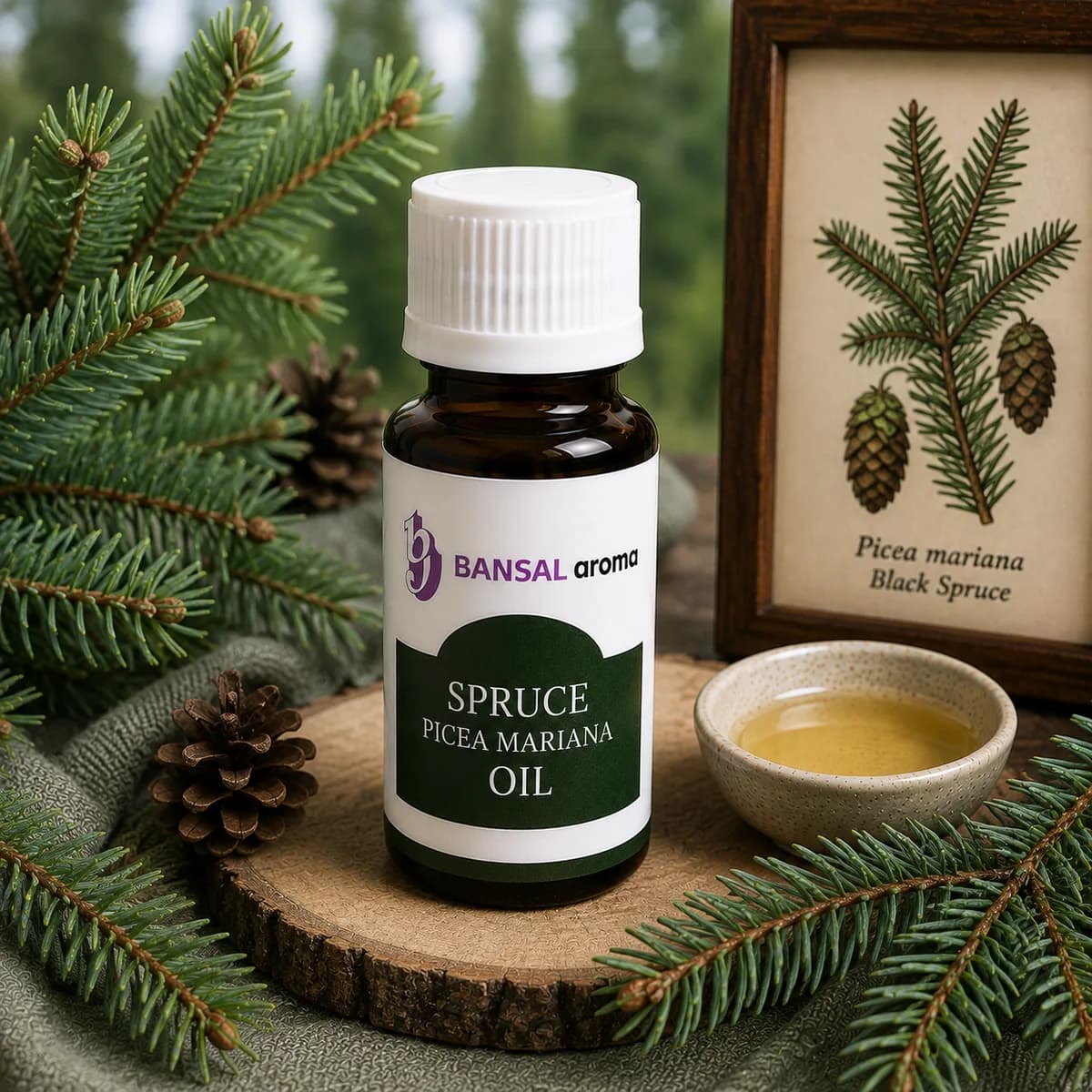Spruce Picea Mariana Oil – bulk supply from Bansal Aroma
