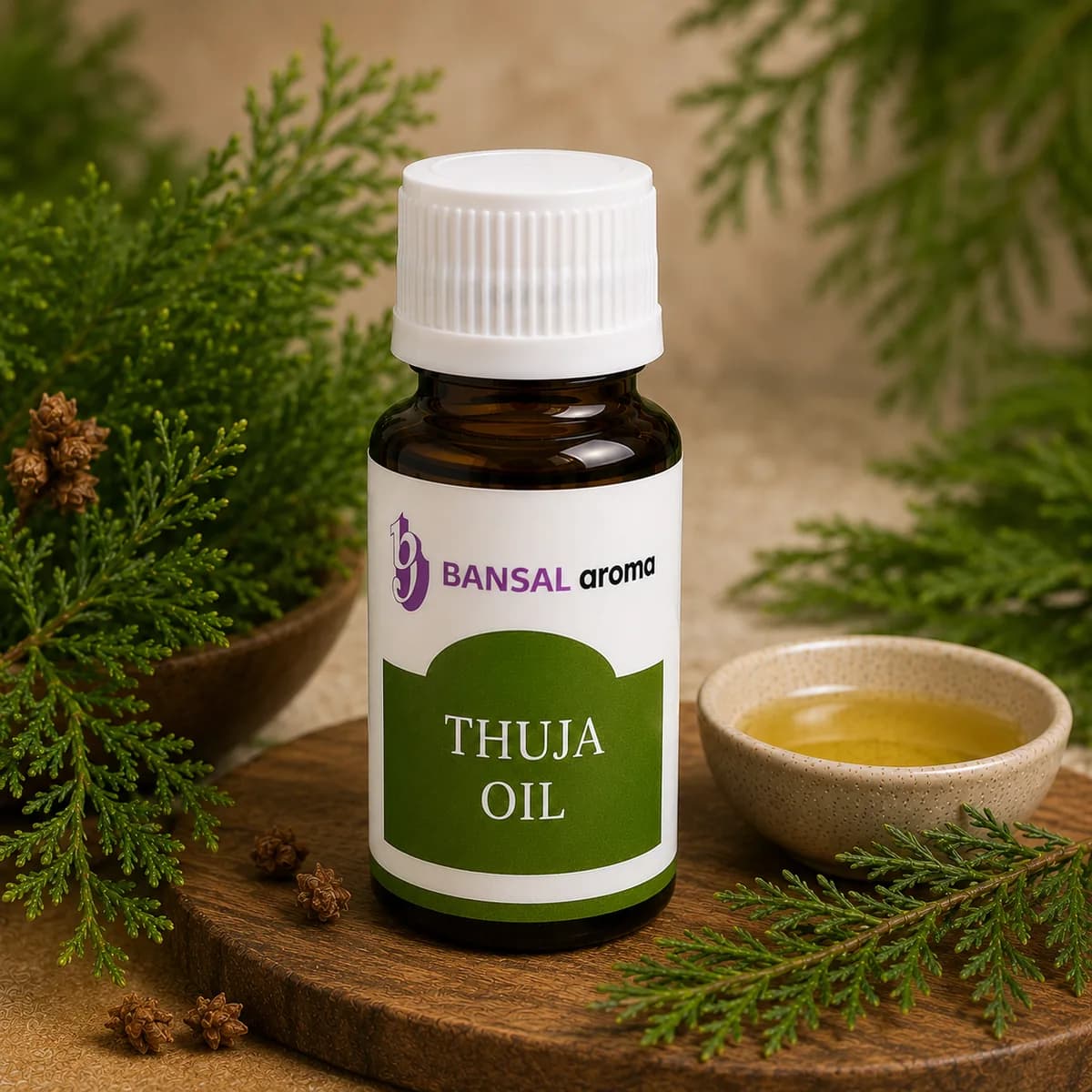 Thuja Oil – bulk supply from Bansal Aroma